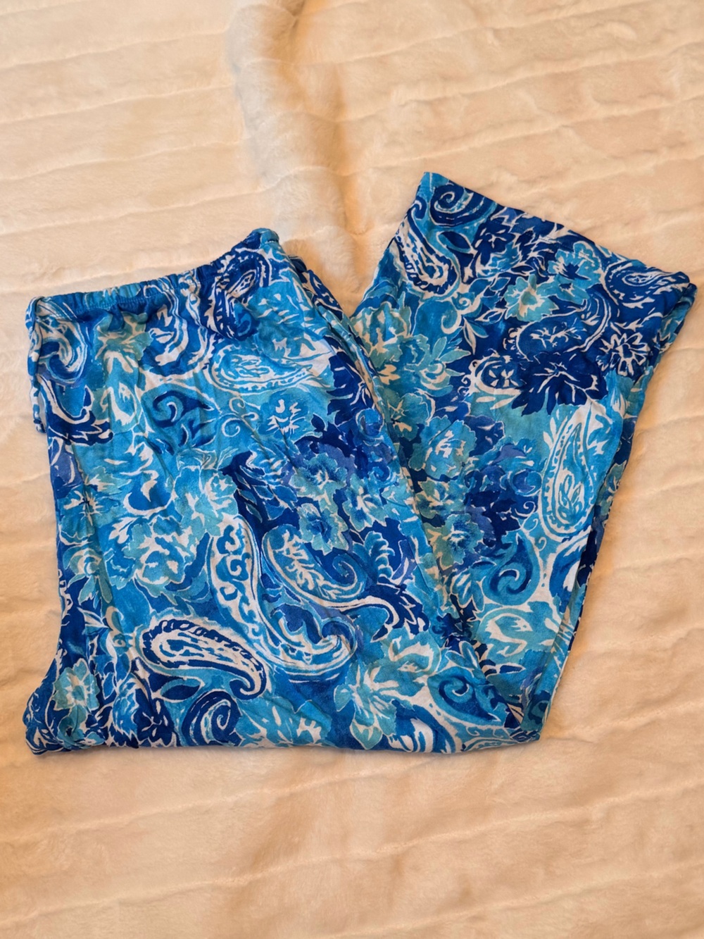 Ralph Lauren Blue Paisley Lounge Set - Picture 4 of 4